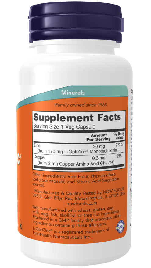 NOW L-OPTIZINC   COPPER (100veg Cap)_photo_2