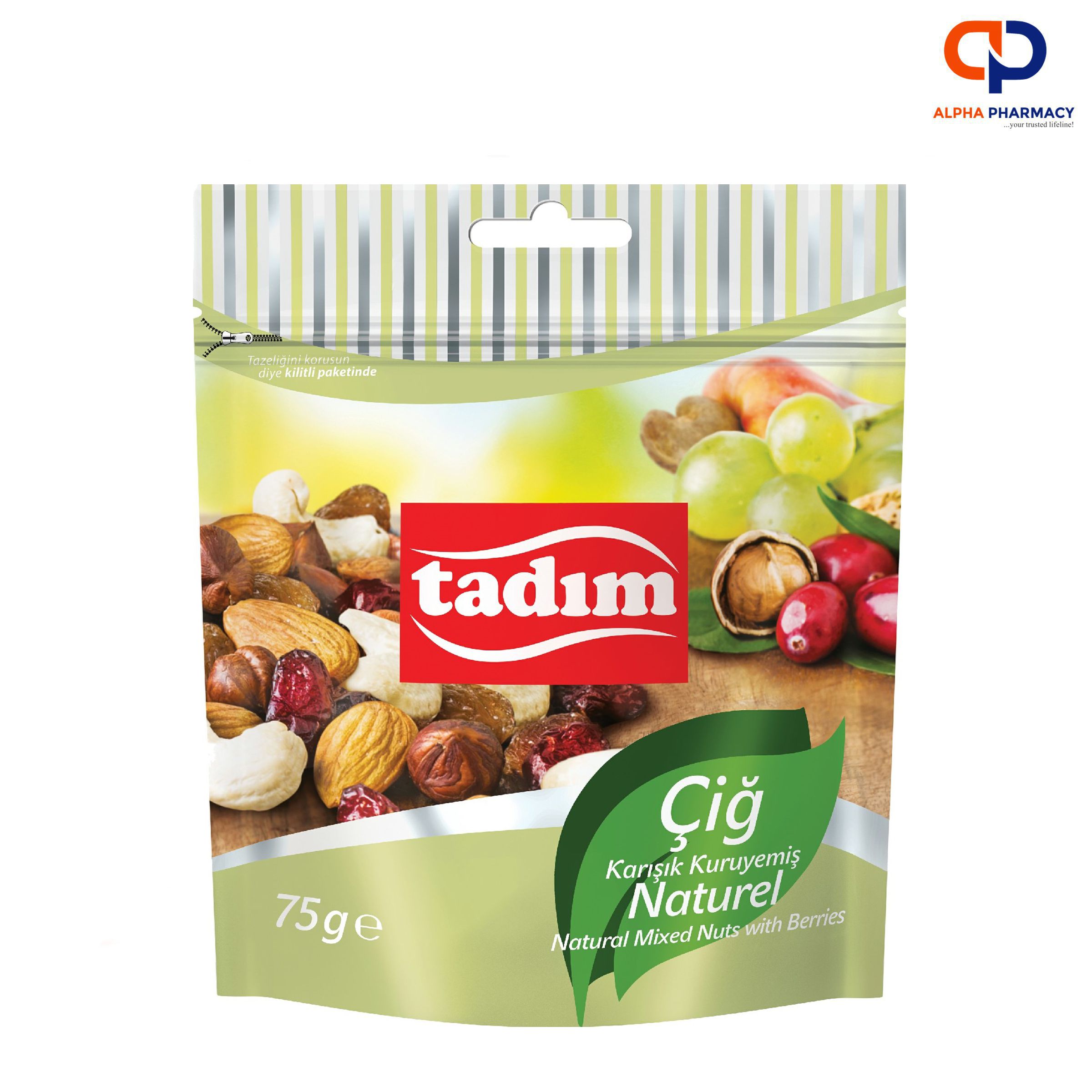 Tadim Naturel Mixed Nuts with Berries 75g